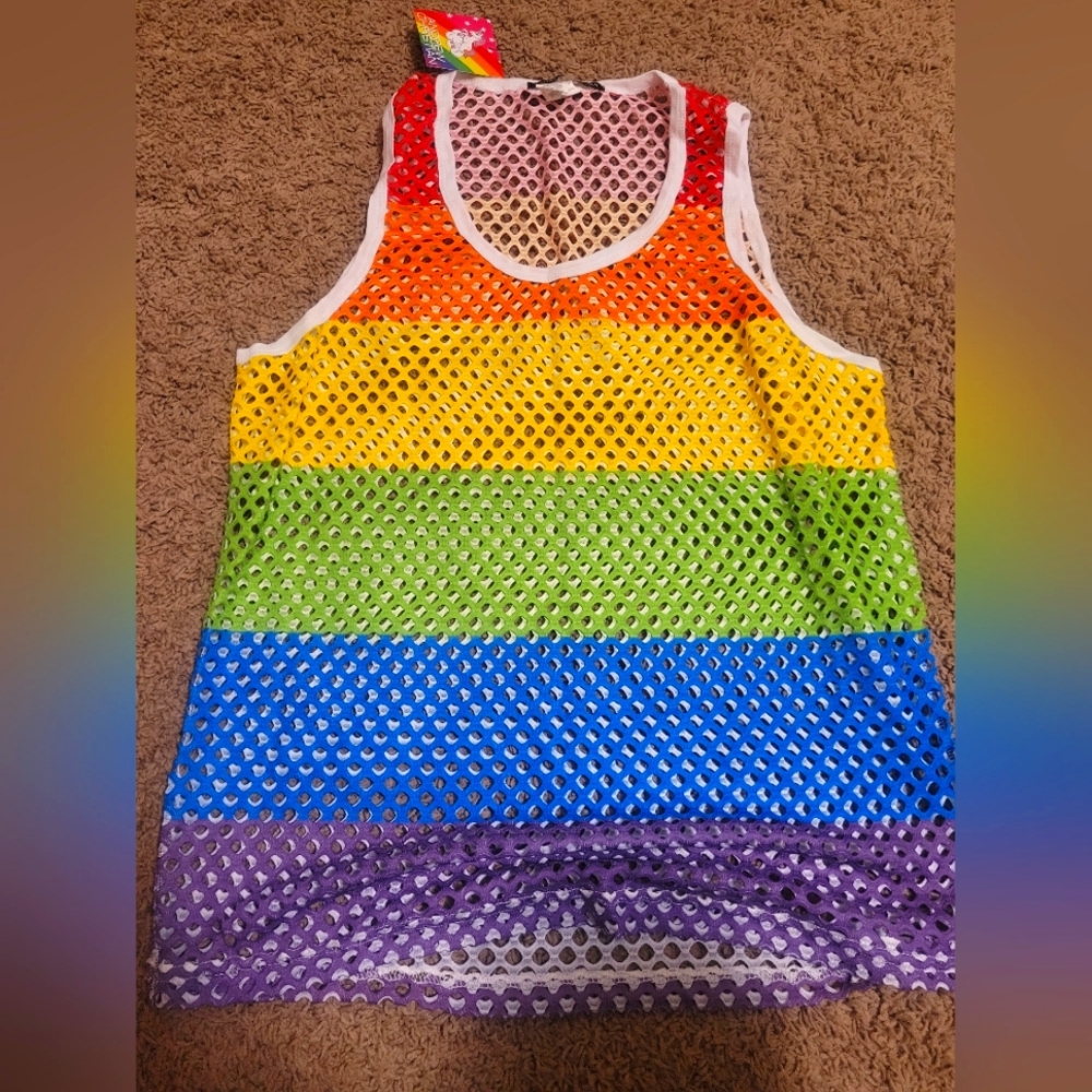 Pride Mesh Tank Top by Andrew Christian